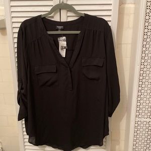 Black Georgette Blouse